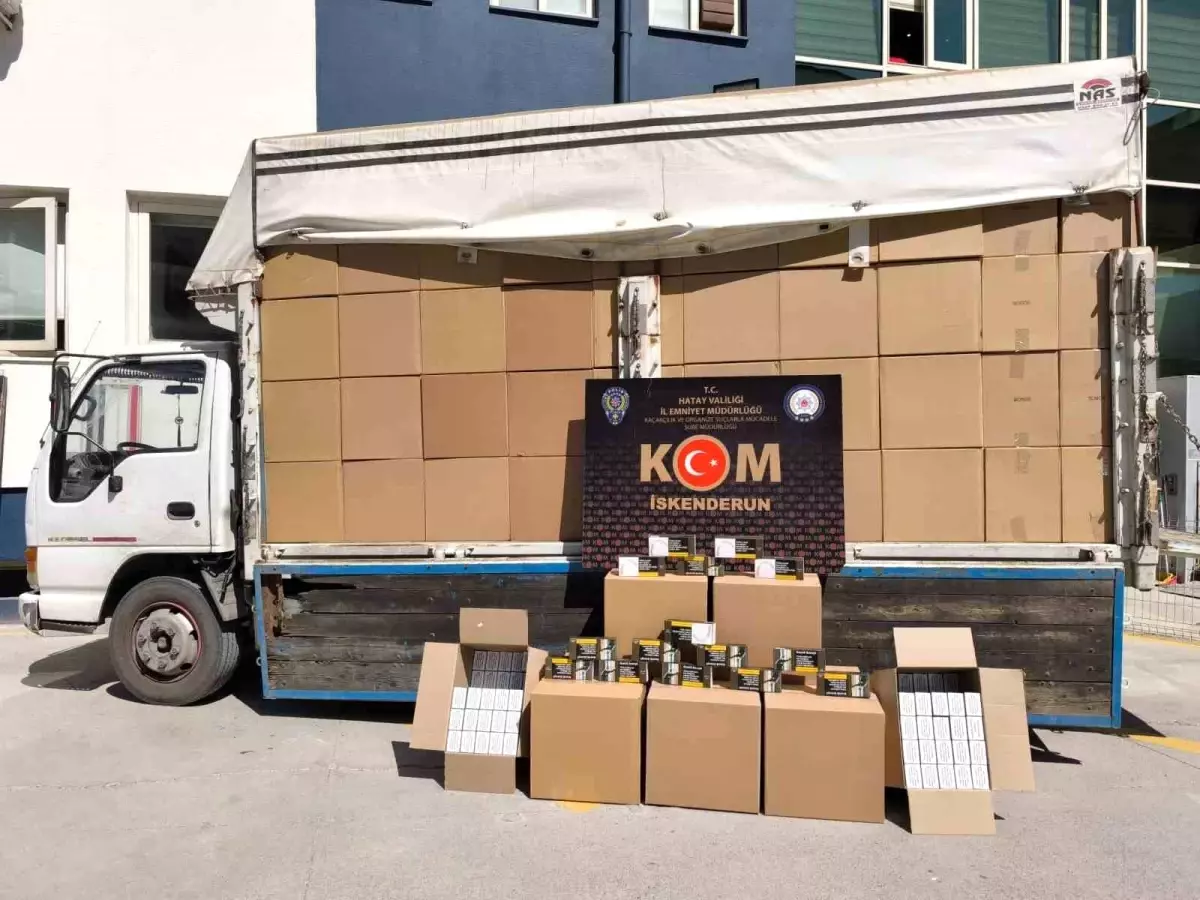 hatayda 276 milyon makaron ele gecirildi GUqFA8nU