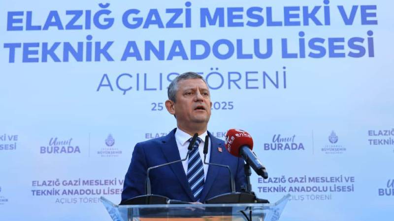 ozgur ozelden ibbnin elazigda yaptigi lise acilisinda sitem elazig valisi ile il egitim muduru de davetliydi ama hicbiri yok GXQALIGg