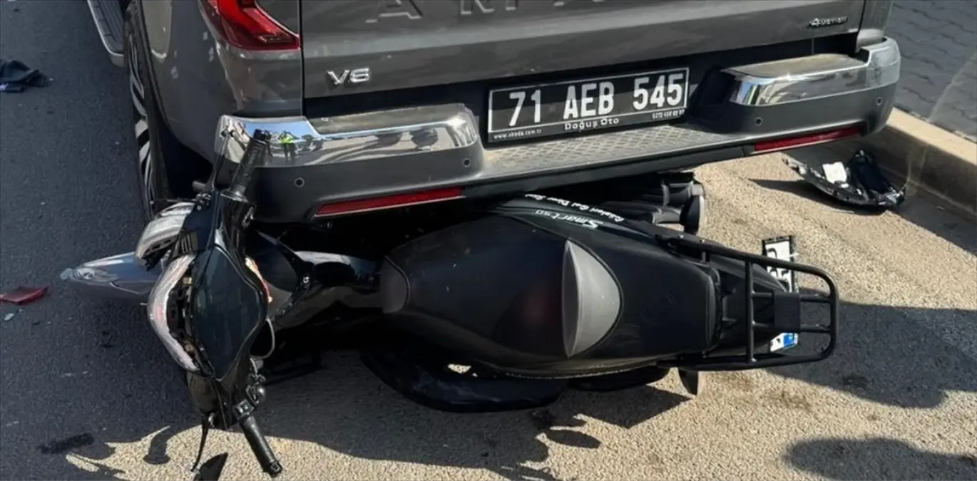 kirikkalede motosiklet kazasi iki yarali NfDrxJJu