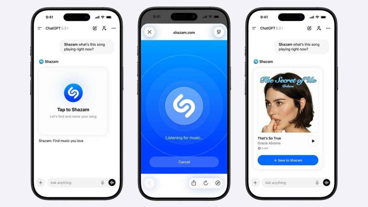 ChatGPT Shazam ile şarkı tanıyor