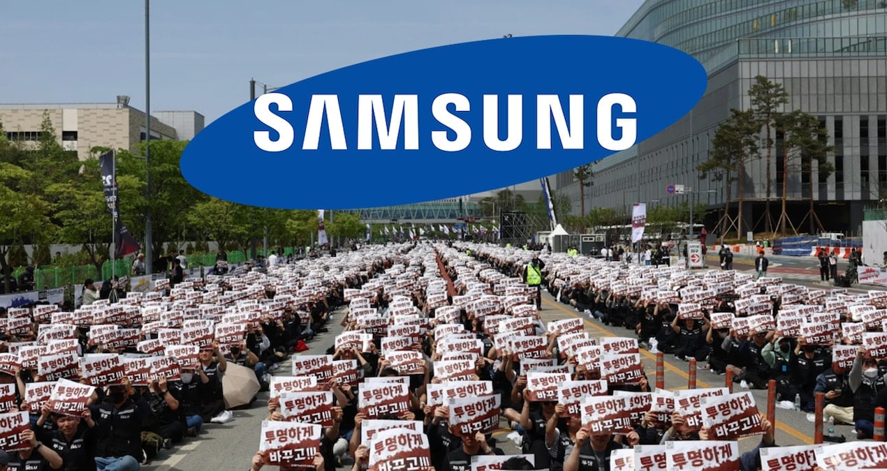 Samsung İşçileri Tarihi Gösteri Düzenledi: 40 Bin Kişi Sokağa Çıktı