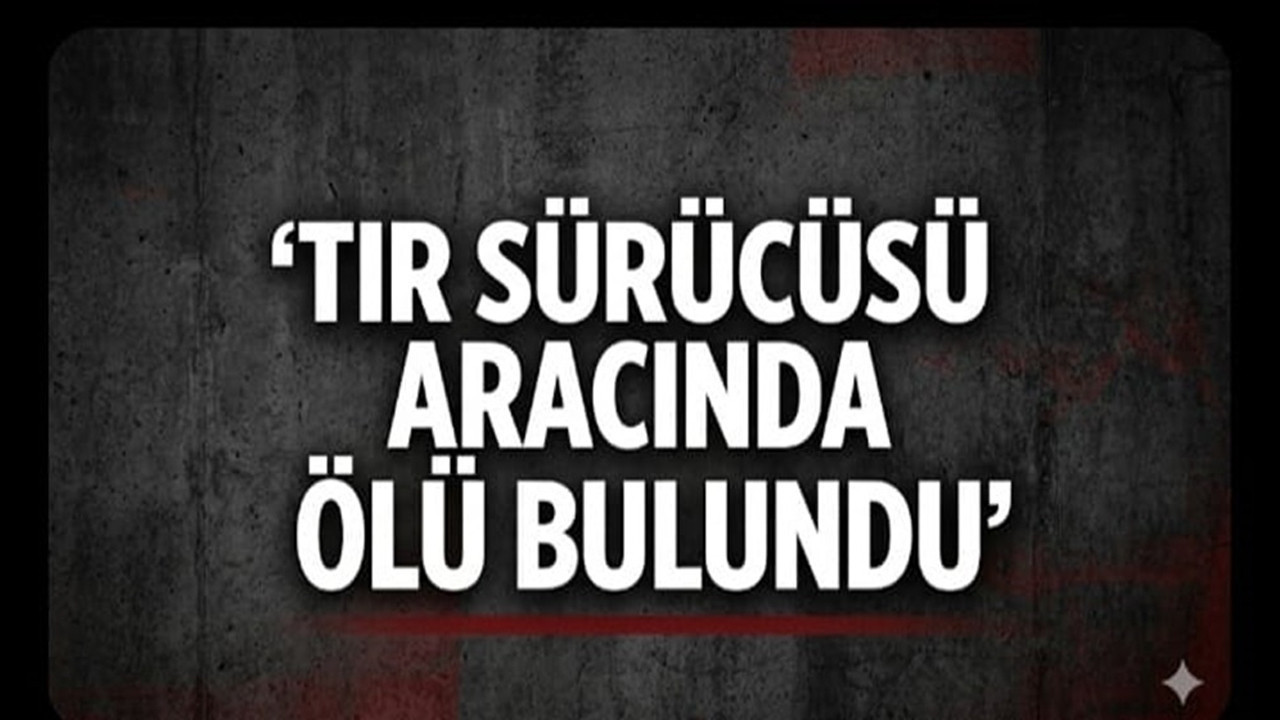 Tır Sürücüsü Araç İçinde Hayatını Kaybetti