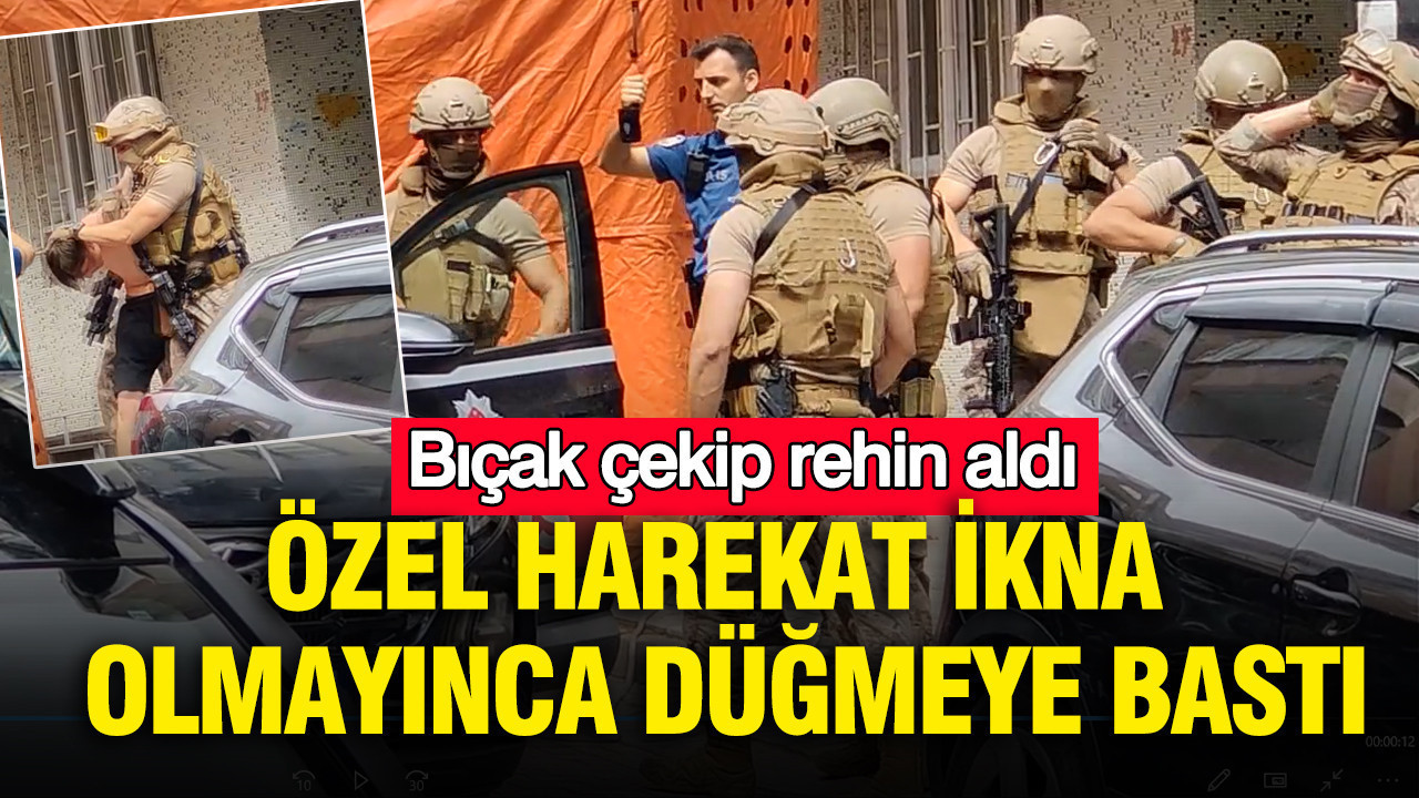 Bicak cekip ailesini rehin aldi ozel harekat ikna olmayinca dugmeye basti tshqmJeT